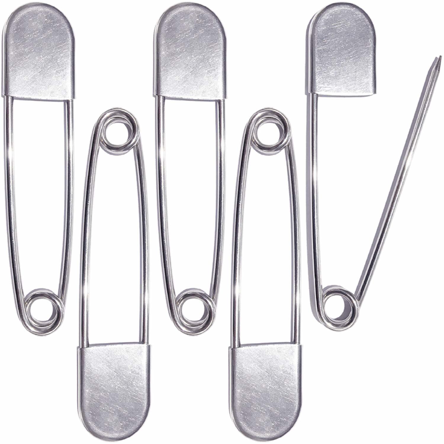  2 Inch 54mm Heavy Duty Steel Large Safety Pins