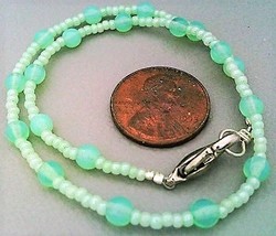 Green Opal Glass Anklet - $5.23