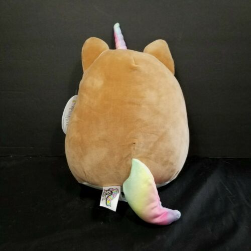 Squishmallow Corgicorn Brown Rainbow Horn Puppy Dog Plush 8” Game Stop ...