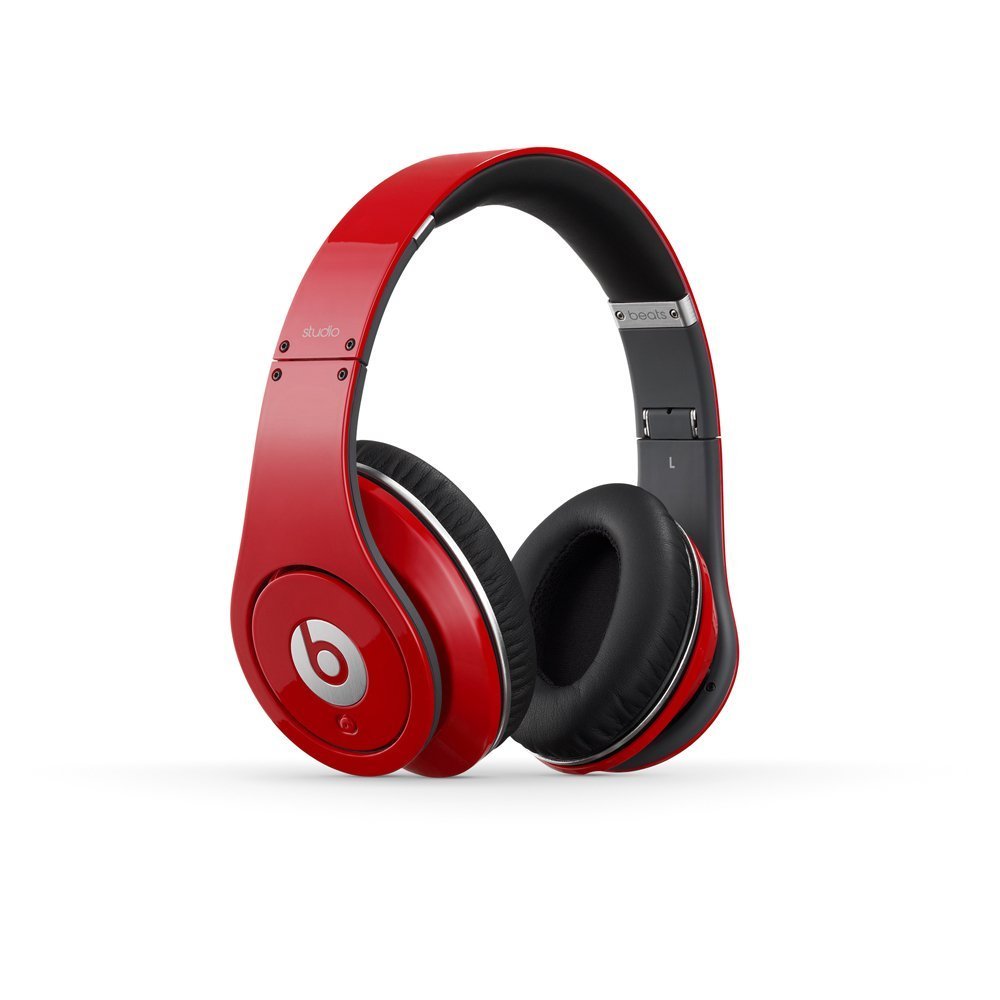 100 Authentic Beats by Dr. Dre Studio Headband Headphones Red Portable Audio & Headphones