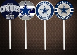 24 Decopac NFL Dallas Cowboy Cake Topper Cupcake Rings