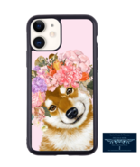 SHIBA ANU DOG FLOWER CROWN ART CUSTOM IPHONE 11 CASE IP11 / PRO / PRO-MAX - $15.99