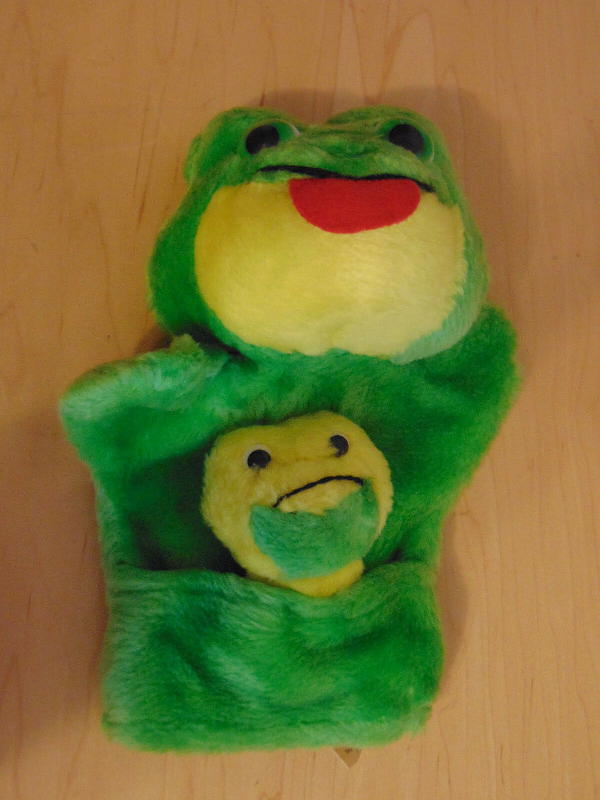 Puppet Frog With Baby Frog Hand Crafted By California Stuffed Toys-9 ...