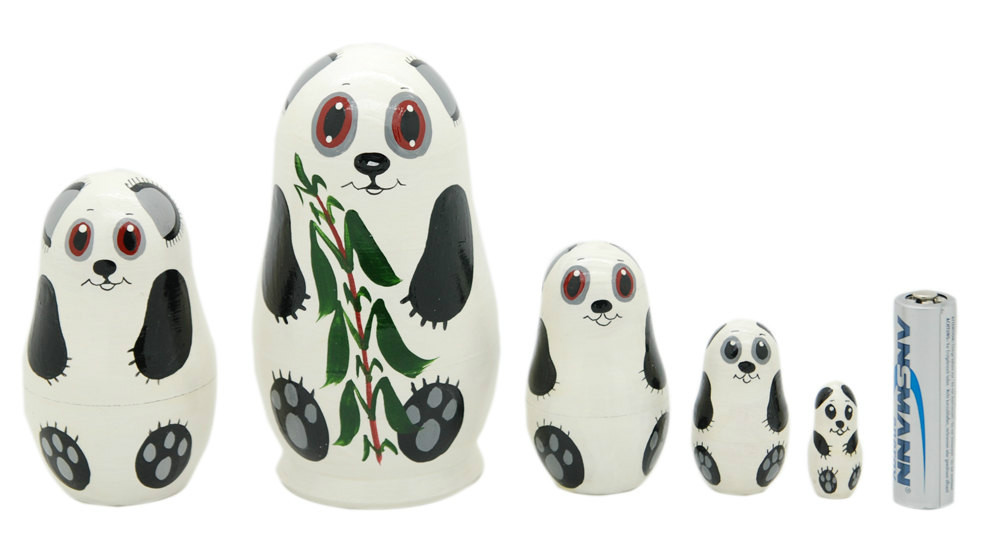 panda russian dolls