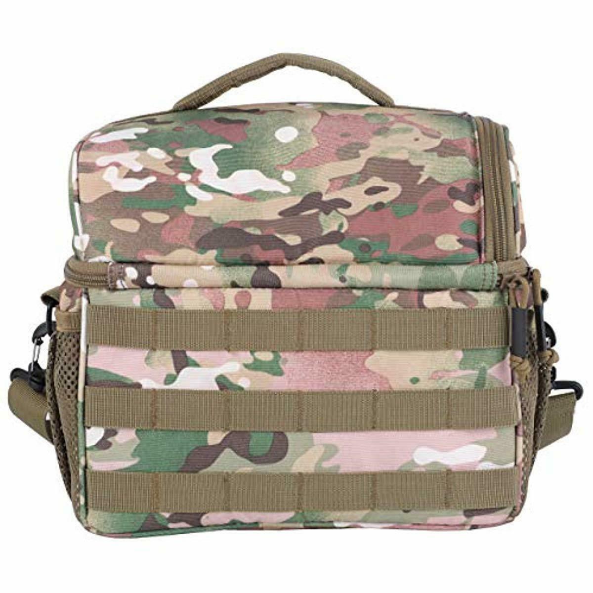 14er Tactical Lunch Bag Dual Compartment Cooler, Lunch Box 600D