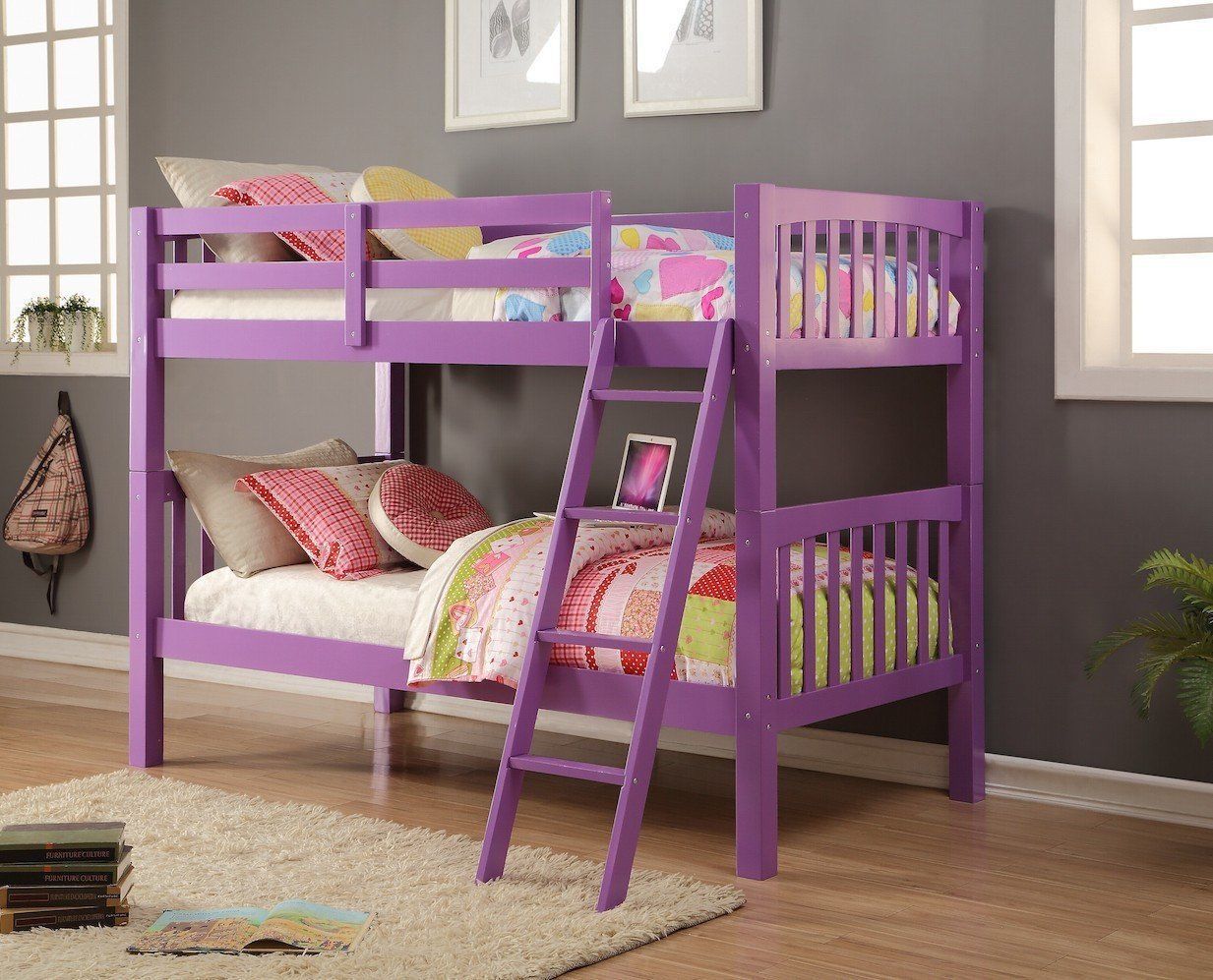 Violet Purple Bunk Bed - Other