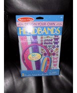 Melissa &amp; Doug Design your own Headbands 50+ Sparkle Gems &amp; Stickers NEW - $15.77