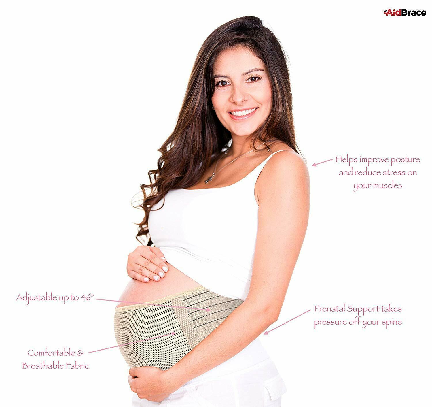 Aidbrace Maternity Back Support Belt Breathable Prenatal Pregnancy