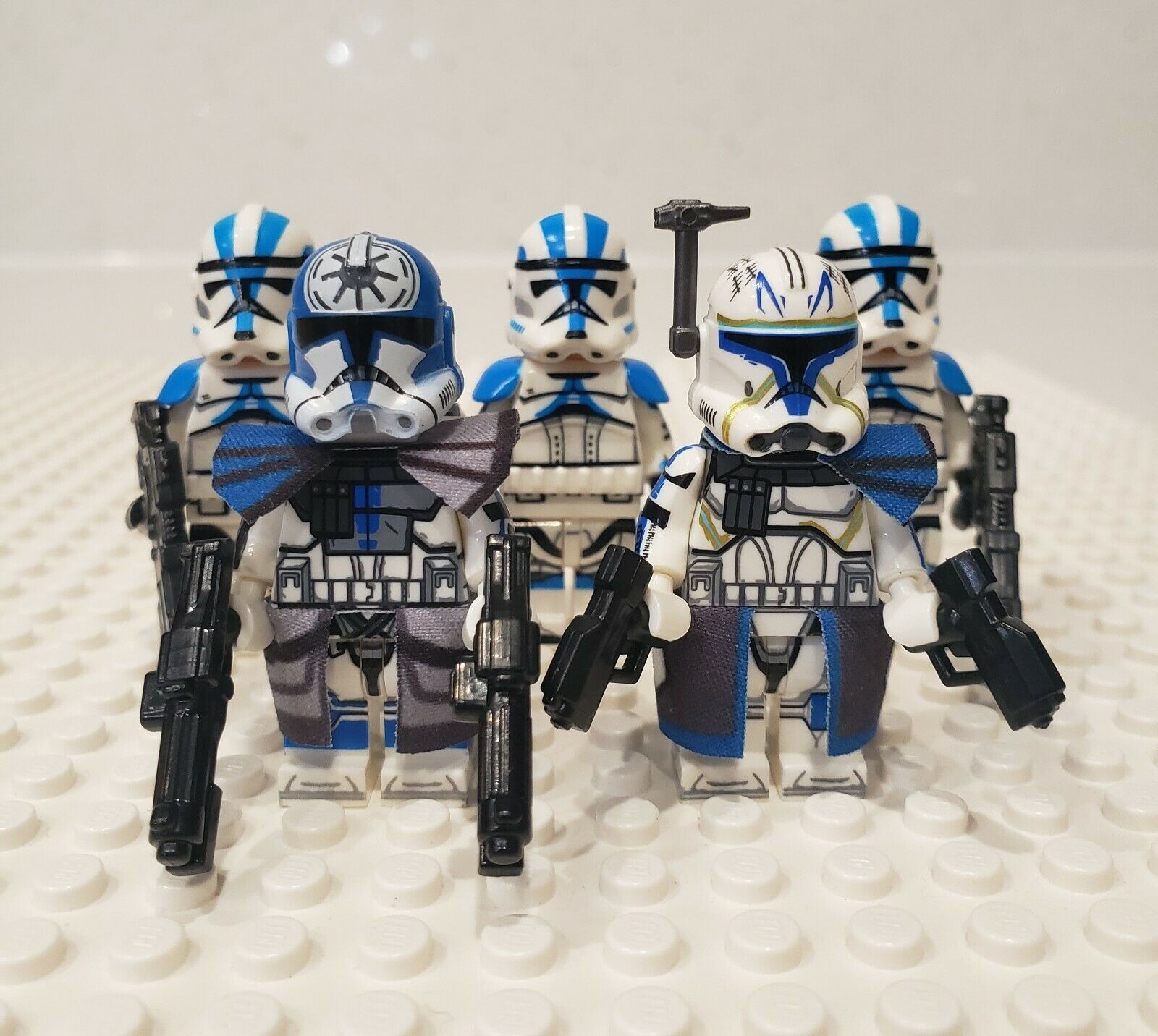 5Pcs/set Captain Rex Jesse 501st Legion Clone Trooper Star Wars Minifigures Toys