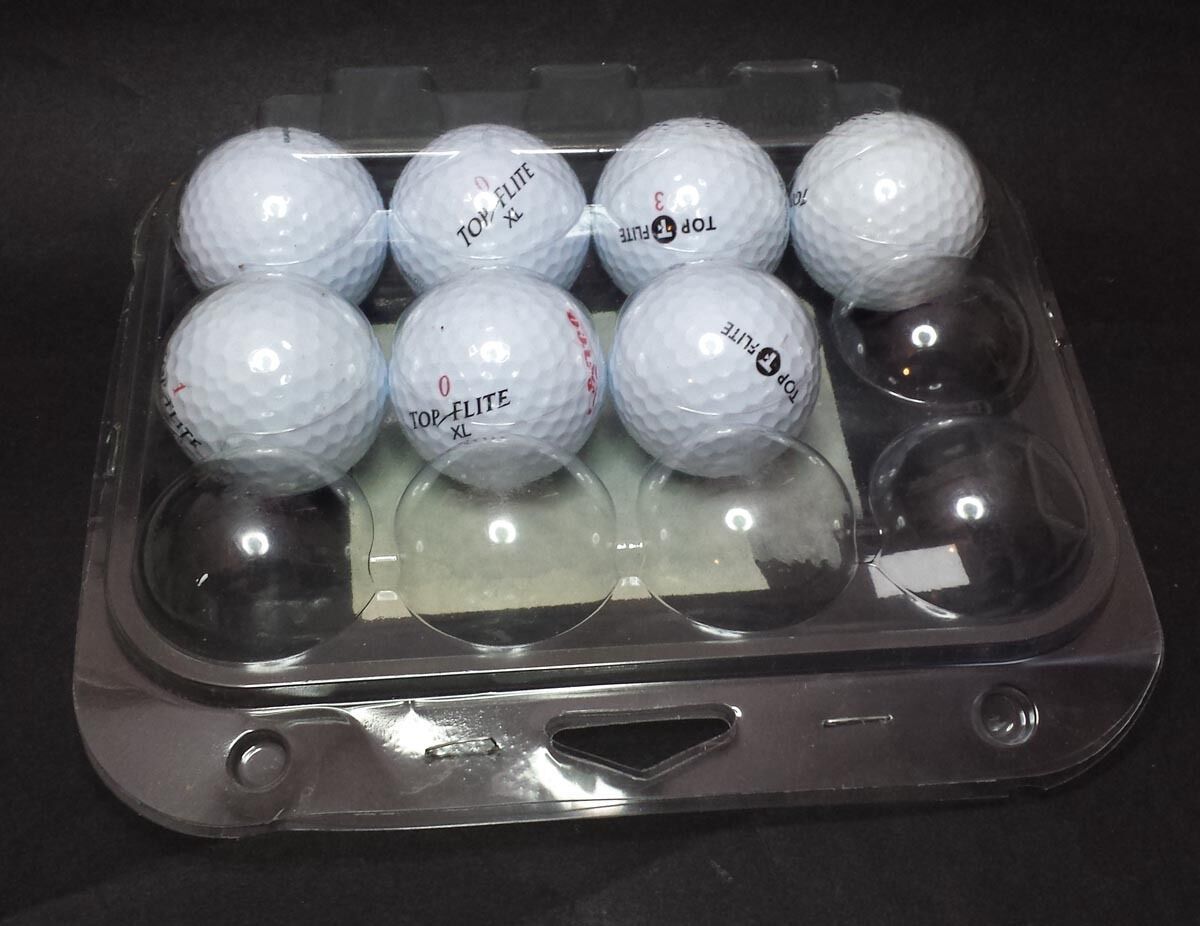 Assortment Of 7 Top Flight Golf Balls - Golf Clubs & Equipment