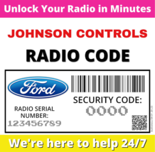 Radio Ford Code Johnson Controls 7500 Roof Monitor With Dvd Fusion Dachmonitor - $7.08