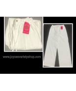 Mexico Lindo White 100% Cotton Casual Beach Pants Women&#39;s 2XL Adjustable... - $14.99