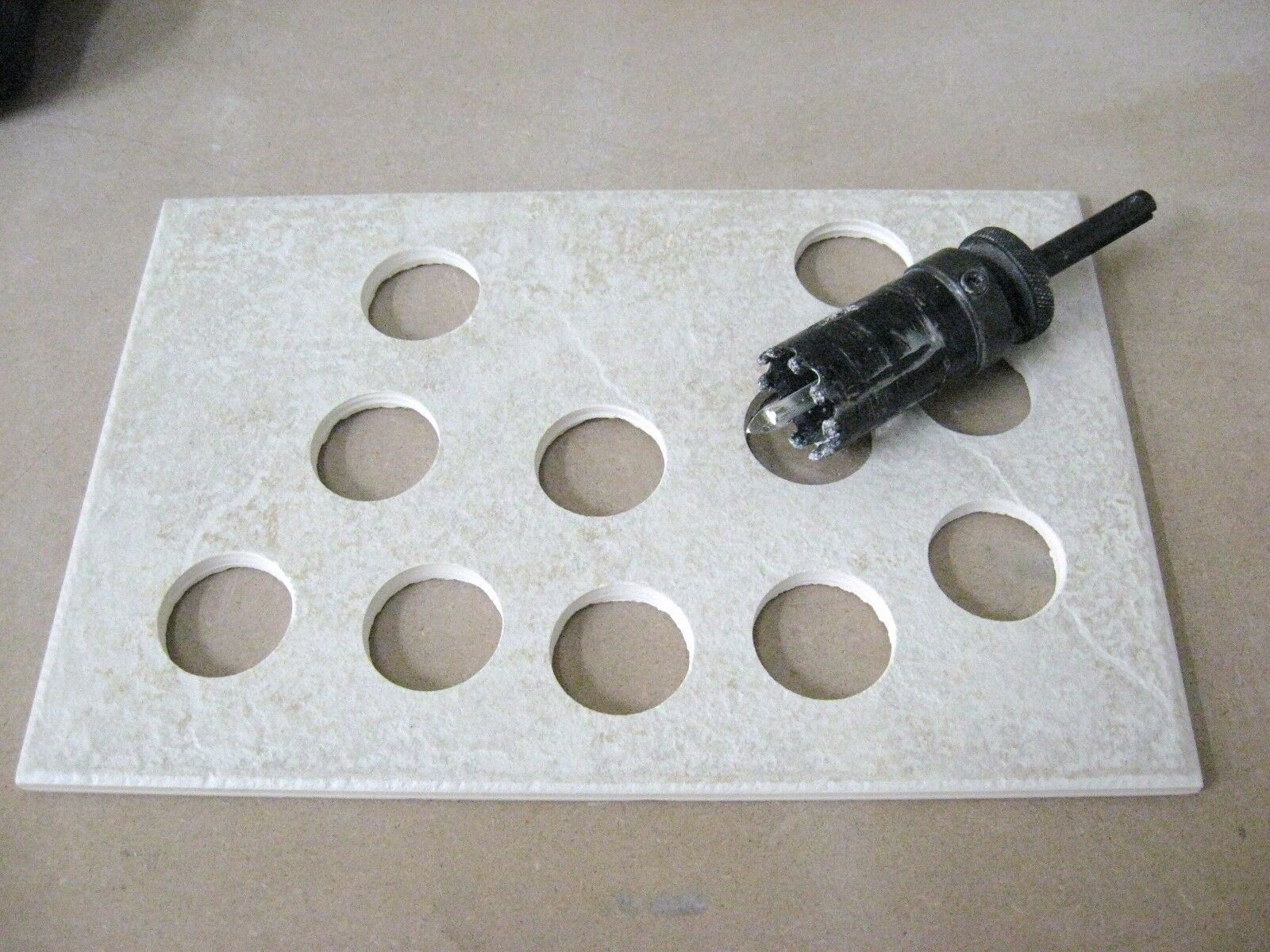 1 3/4" in Tungsten Carbide Grit Tile Hole Saw 44mm Concrete MDF Cast