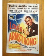 Louis Armstrong JAZZ POSTER Satchmo Parker Auditorium Minot Poster 11 X 17 - $17.81