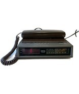 Vintage Unisonic FM/AM Clock Radio/Telephone Brown TP-6045 Wood Grain Ca... - £20.24 GBP