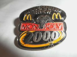 McDonalds Millennium Monopoly 2000 Crew Employee Lapel Pin Rich Uncle Pennybags - $14.99