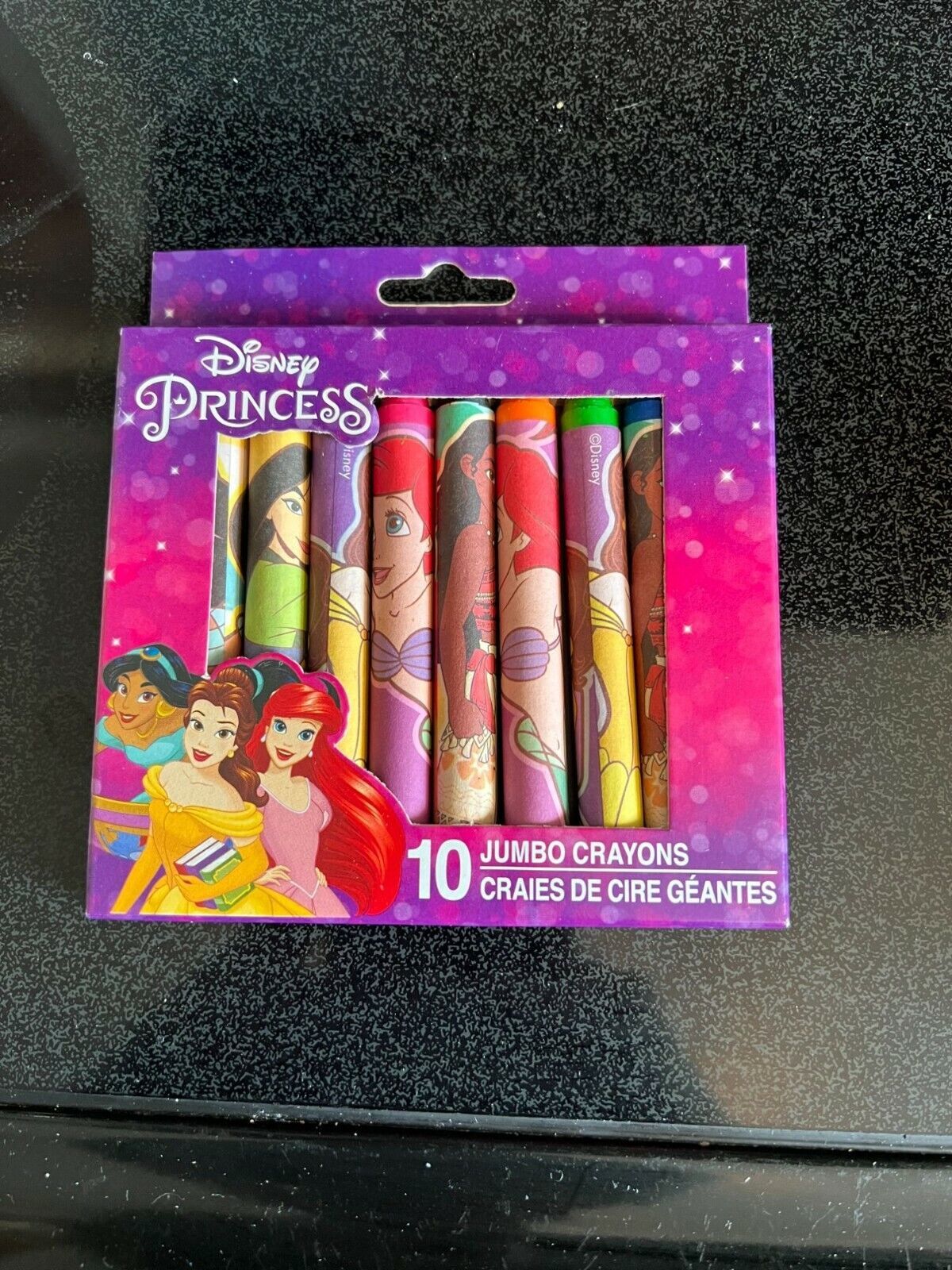 Disney Princess 10 Jumbo Crayons Ariel Belle Mulan Jasmine Pocahontas ...