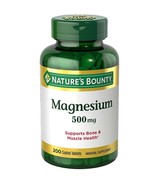 Nature&#39;s Bounty -MAGNESIUM 500mg- 200 Tablets Exp. date 03/2020 -NEW- - $12.77