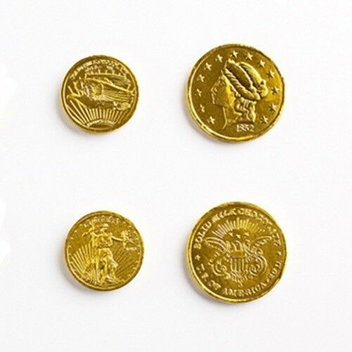 Philadelphia Candies Milk Chocolate Assorted Gold Coins Foil Wrapped Chocolates