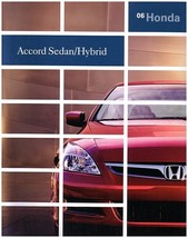 2006 Honda Accord Sedan Sales Brochure Catalog 06 Us Hybrid - $6.00