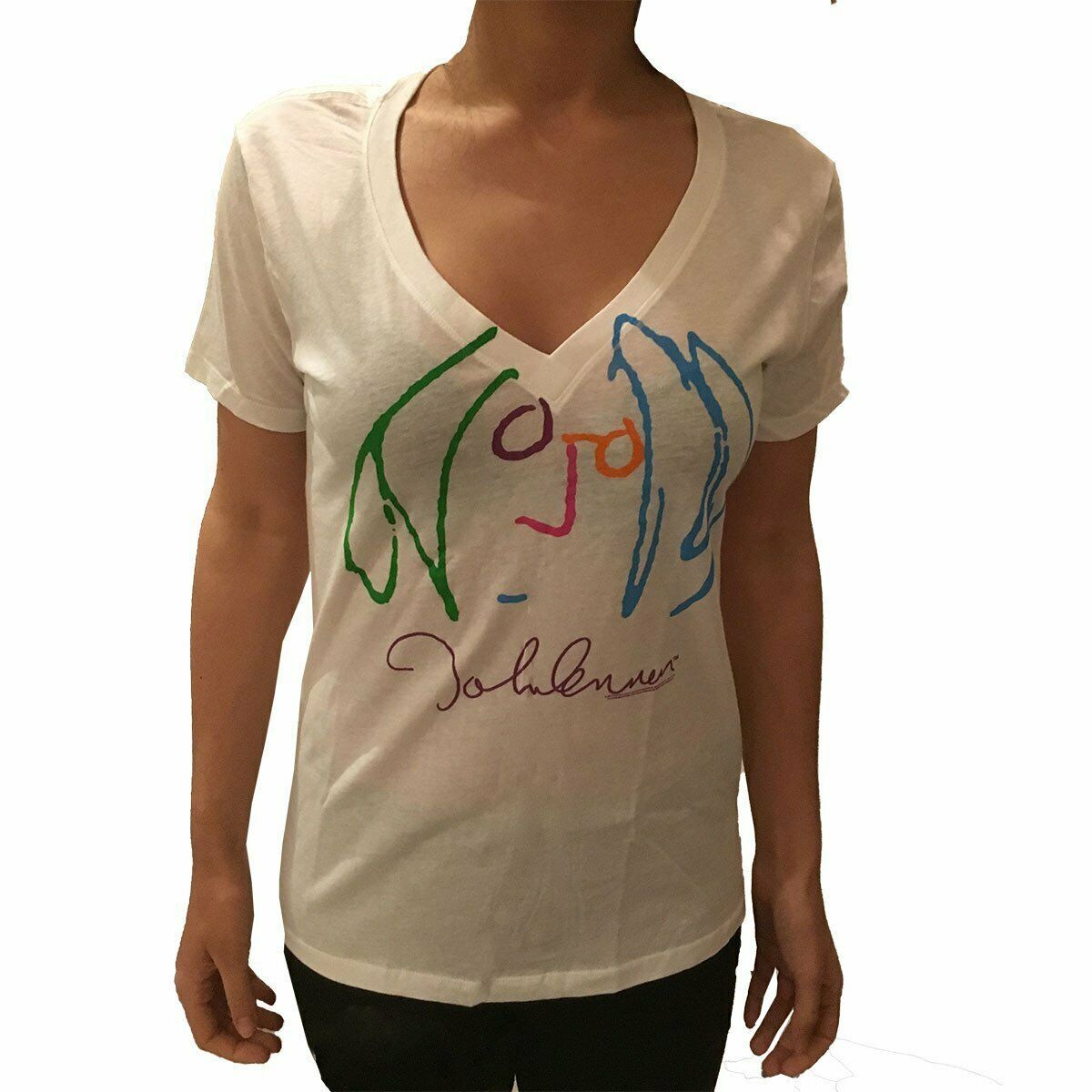 John Lennon Self Portrait T-shirt, Womens Babydoll - T-Shirts, Tank Tops