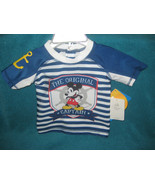 Disney Store Captain Mickey Mouse Baby Shirt size 3 to 6 months. Brand New. - $14.80