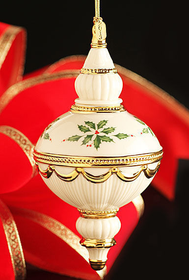 lenox 2013 annual holiday spire ornament holly berries lenox 2013 annual holiday spire ornament holly berries