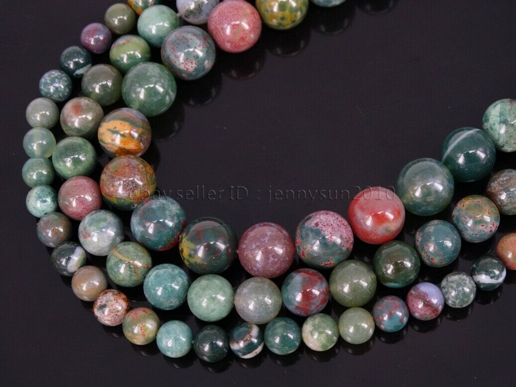 Natural Ocean Jade Gemstone Round Beads 15.5'' Strand 4mm 6mm 8mm 10mm 12mm