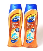 2 Bottles Dial 21 Oz Marula Oil Nourishing Body Wash Clean Rinsing Technology