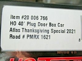 Atlas Trainman # 20006766 Thanksgiving 2021 40' Plug Door Boxcar HO Scale image 4
