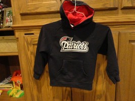 Blue Sewn New England Patriots NFL Football Hooded Hoodie Sweatshirt You... - $25.24