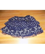 Size 8 The Children&#39;s Place Navy White Polka Dot Daisy Floral Tiered Min... - $10.00