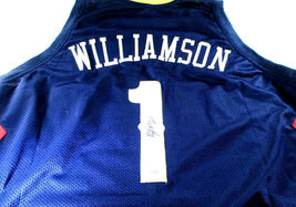 Zion Williamson / Autographed New Orl EAN S Pelicans Blue Custom Jersey / Coa - $227.65