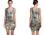 Gorillaz on boat women s sleevless bodycon dress thumb155 crop