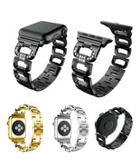 Watch Band Bracelet For Apple Watch Series 5 4 3 2 Luxury Metal Diamond ... - $93.35