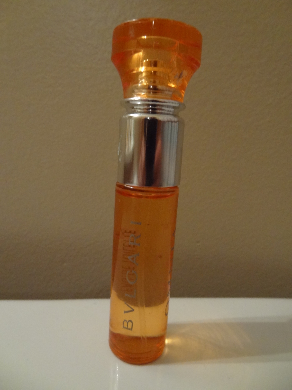 bvlgari orange bottle