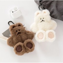 Donatdonat Korean Bear Character Fur Pouch Case Bag Key Ring accessories image 2