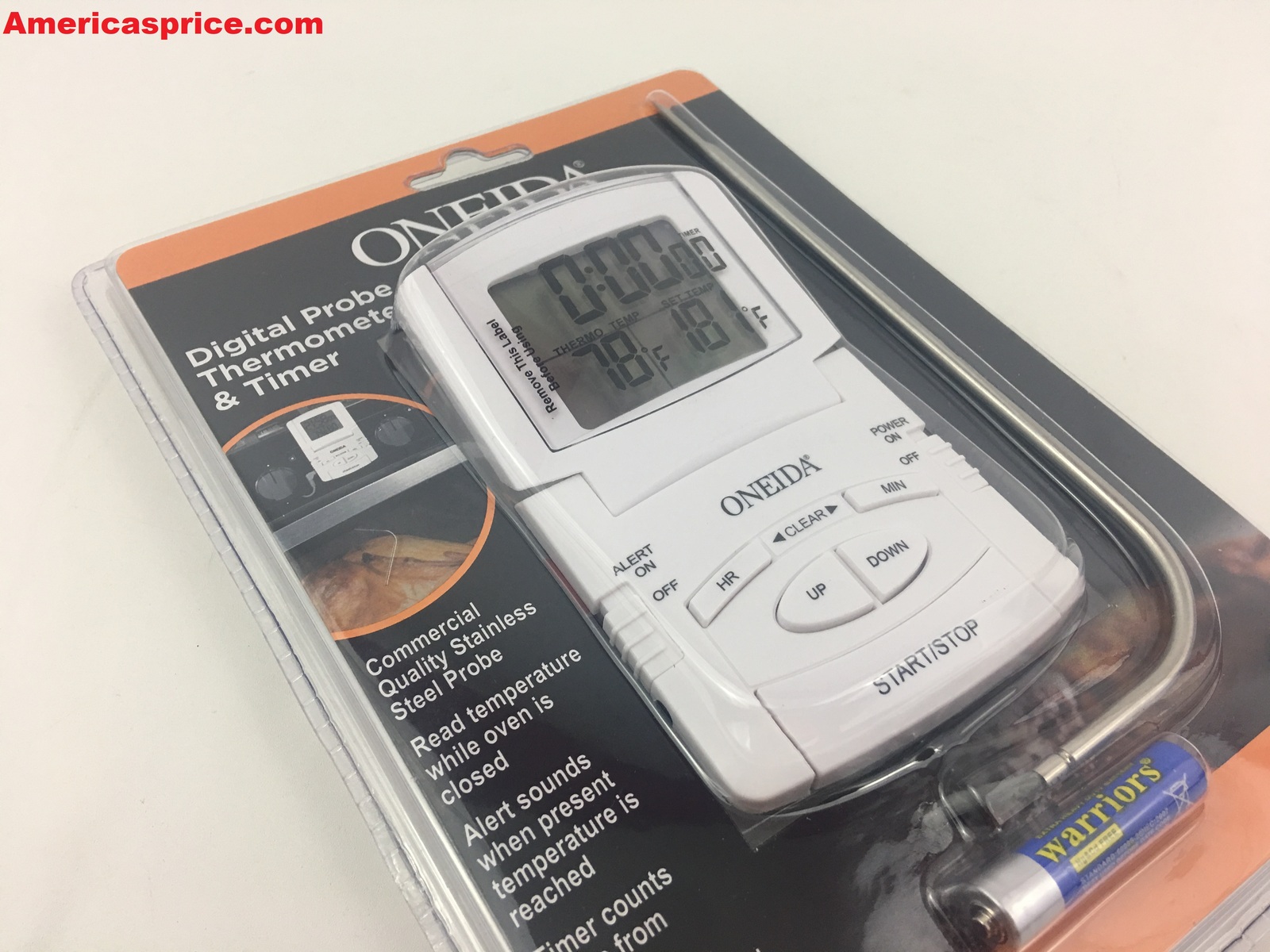 Oneida Digital Probe Thermometer & Timer 31161 Cooking Thermometers
