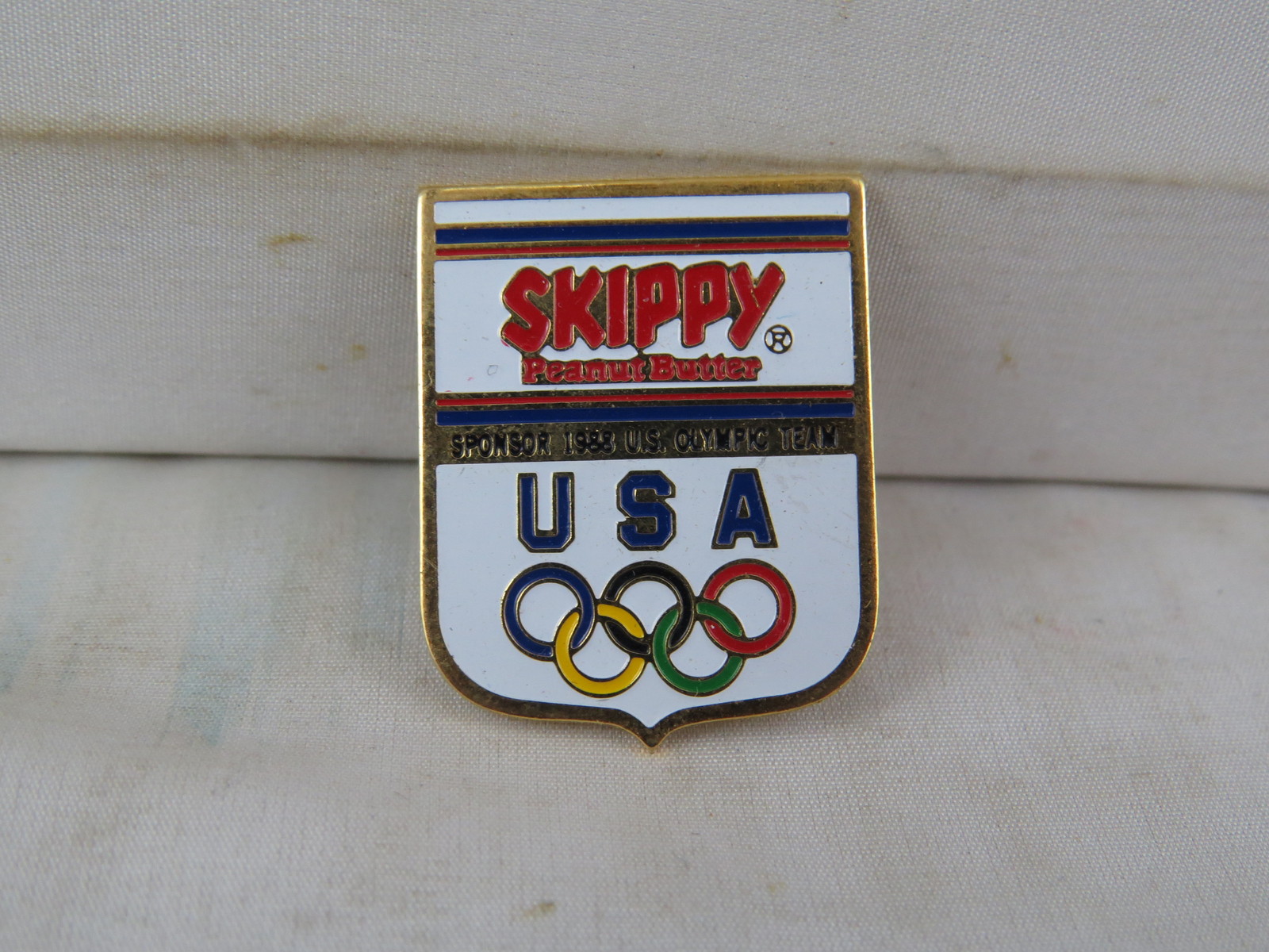 Vintage Olympic Pin - Team USA Skippy Peanut Butter Sponsor Calgary 88 ...