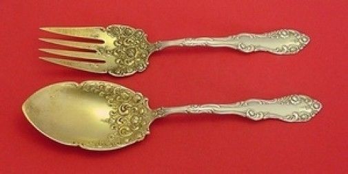 Fontana by Towle Sterling Silver Salad Serving Set 2pc HHWS  Custom Made