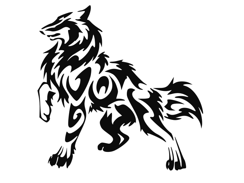 WOLF TRIBAL NATIVE PRIDE Vinyl Decal high quality CHOOSE SIZE COLOR