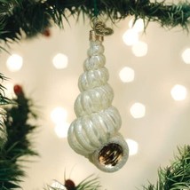 Old World Christmas Wentletrap Shell Nautical Glass Christmas Ornament 12652 - $13.88