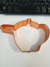 Never Used - Crate And Barrel Copper Cookie Cutter - Teapot - $2.96