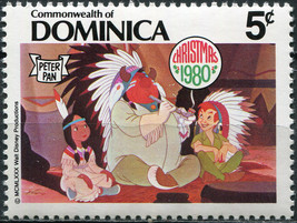 Dominica 1980. Peter smokes the peace pipe with Lily&#39;s father (MNH OG) S... - $3.99