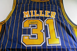Reggie Miller / Autographed Indiana Pacers Blue ProStyle Throwback Jersey / COA - $239.50