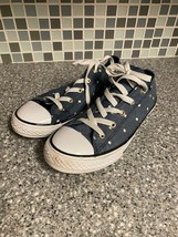 Converse Chuck Taylor All Star Blue White Polka Dot Sneakers Girl&#39;s 4 GU... - $14.89
