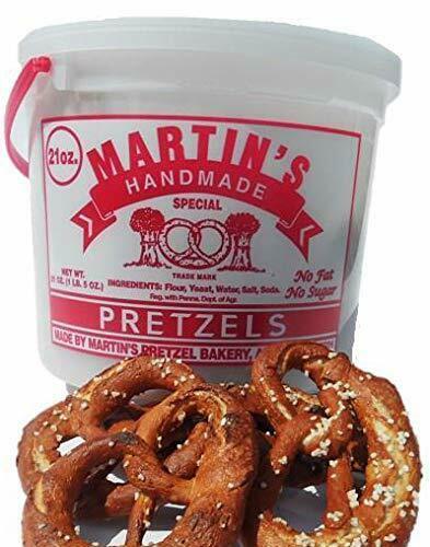 Martin's Handmade, Hand Twisted Pretzels with Salt- 21 oz. Tub - $36.99
