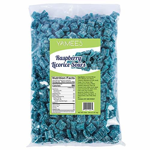 Sour Candy 4LBs Sour Licorice Bites Blue Candy Licorice Candy