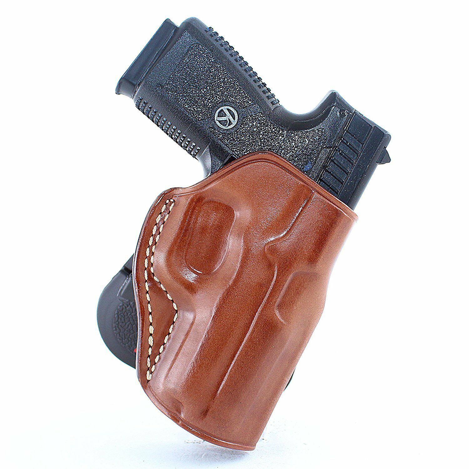 Leather OWB Paddle Holster Fits Kahr CW9 9mm 3.6''BBL, Right H/Draw ...