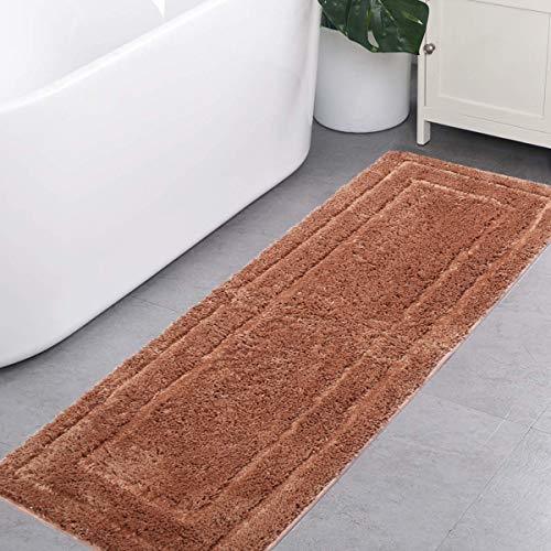 SHACOS Soft Microfiber Bathroom Runner Bath Runner Rug 18x47 Non Slip ...